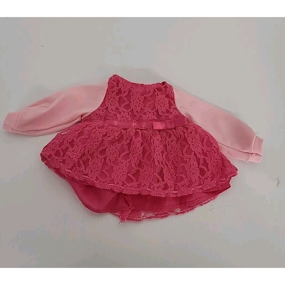 Pink Lace Dress for 18 Inch Dolls Fit American Girl Dolls